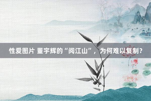 性爱图片 董宇辉的“阅江山”，为何难以复制？