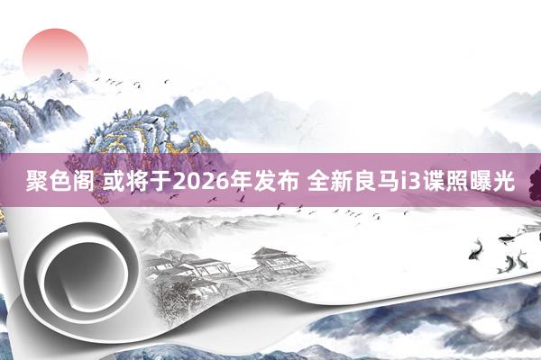 聚色阁 或将于2026年发布 全新良马i3谍照曝光